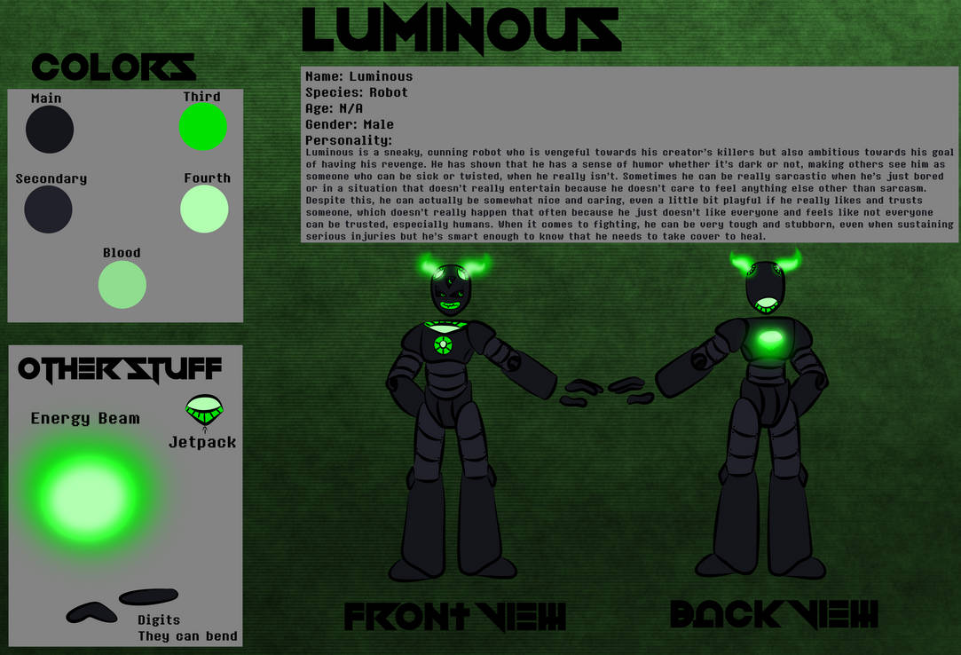 Luminous Rework Luminous Reference Sheet by RobotOverIord on DeviantArt