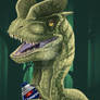 Dilophosaurus Barbasol Can