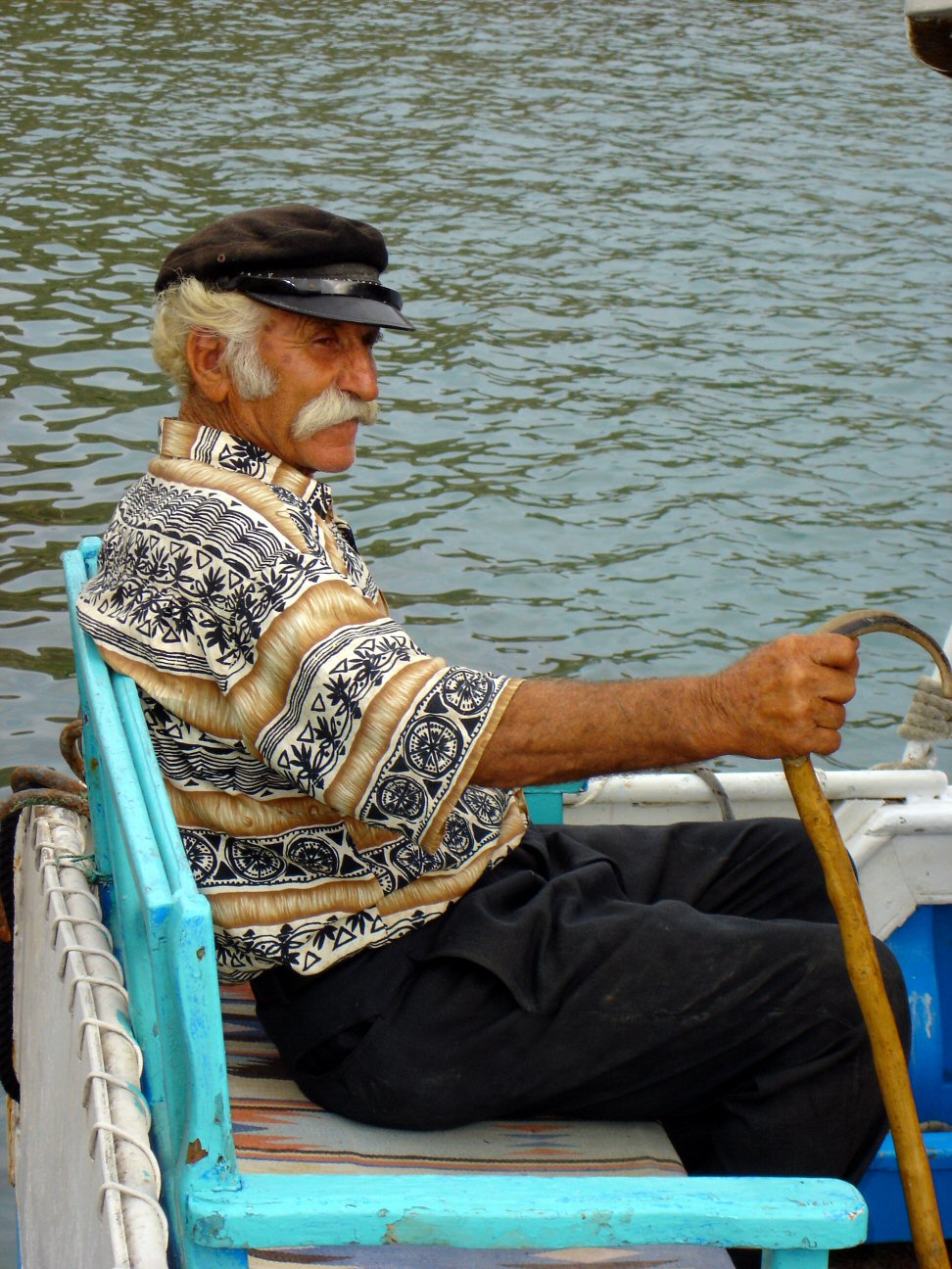 Old greek fisherman, Kalymnos by kimjorsing on DeviantArt