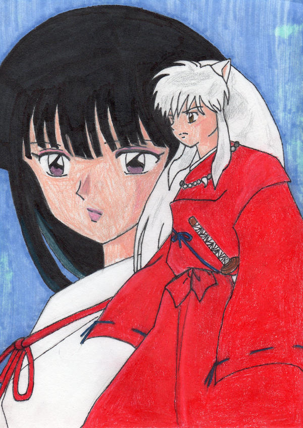 Inuyasha and Kikyou by Amara-Anon