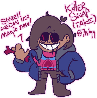 Wiki!Killer Sans my take by Chamelllemon on DeviantArt