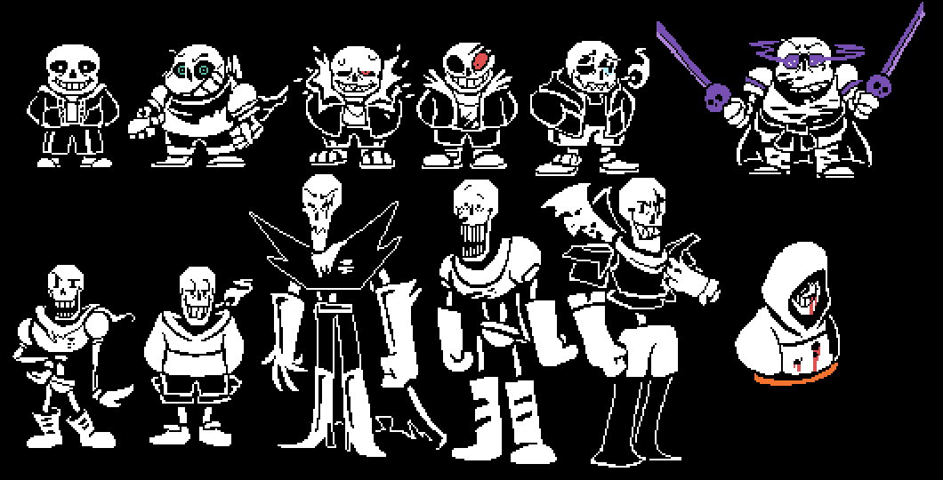 Insanity! Sans - battle Sprite - v1 by daunderspriter on DeviantArt