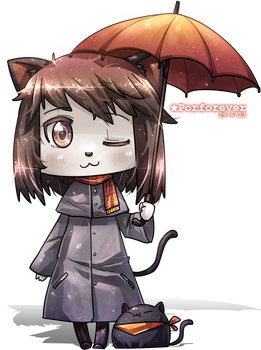 Chibi Rain Cat