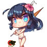 Chibi Bikini Girl - Umbrella