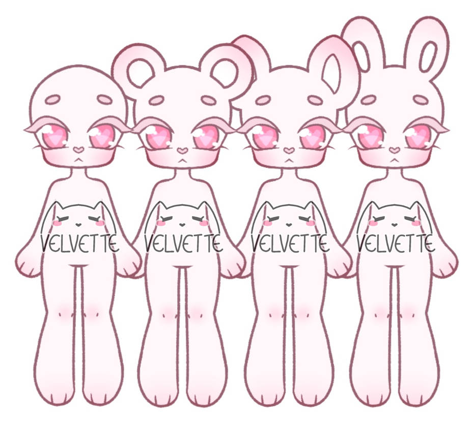 (F2U) Chibi Doll Base by VelvetBites on DeviantArt