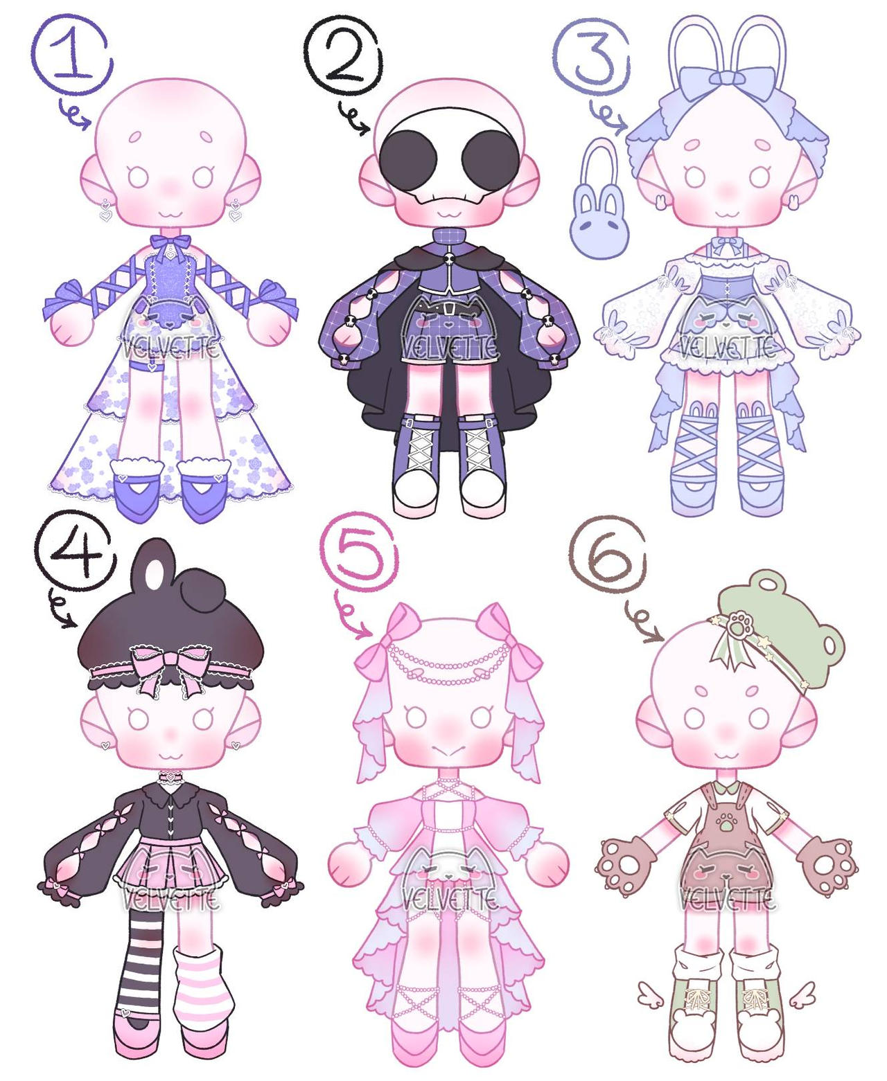 Random Characted (OPEN 6/6) Random Outfits Adopt! by Velvet-Bites on DeviantArt