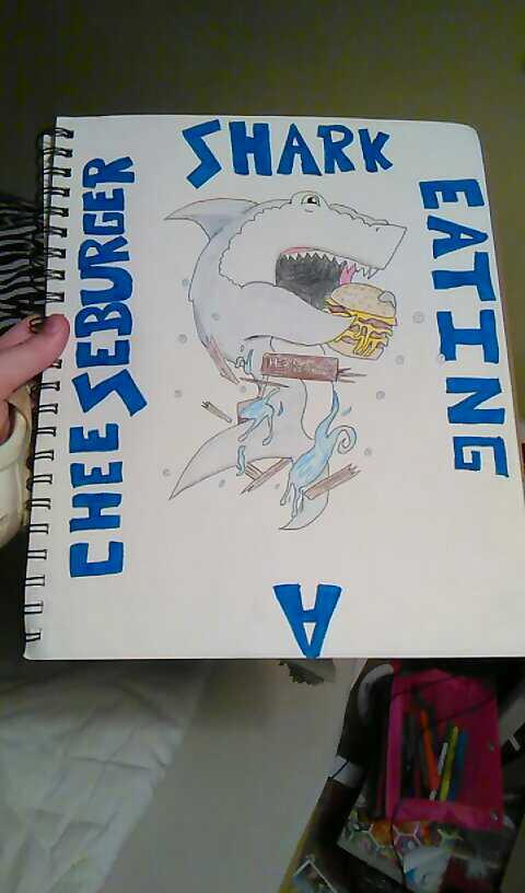 Shark Eating A Cheeseburger H2O Delirious Fan Art by pinkie12736 on ...