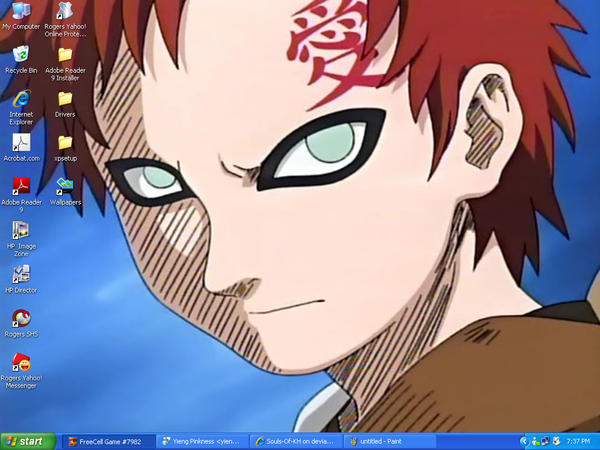 My Gaara Desktopscreen shot