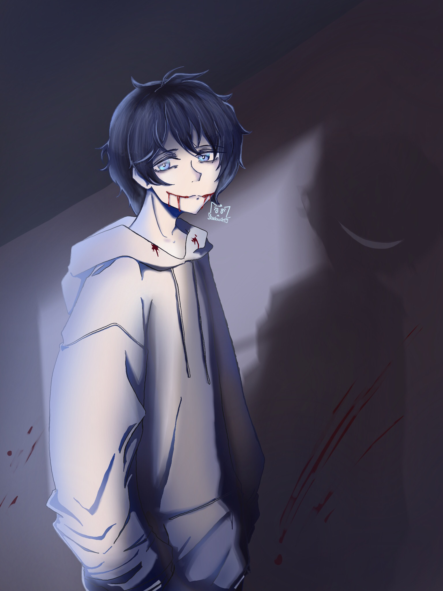 🙏👌✌️🙋‍♀️ — Jeff the killer fanart Jeff the killer ©