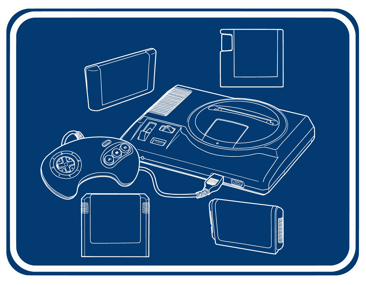 Mega Drive Frame Sega Mega Drive / Genesis by zakafreakarama on DeviantArt