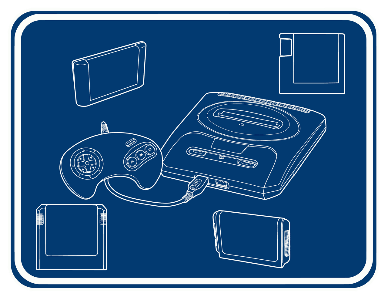 Mega Drive Frame Sega Mega Drive / Genesis Model 2 by zakafreakarama on DeviantArt