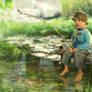 Little fisherman