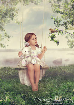 Girl on Swing