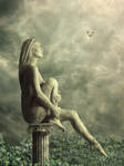 Lonely statue by mary-petroff