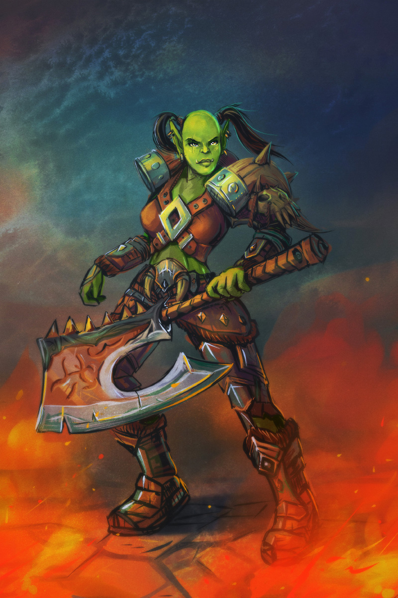Orc Pfp Orc warrior by mary-petroff on DeviantArt