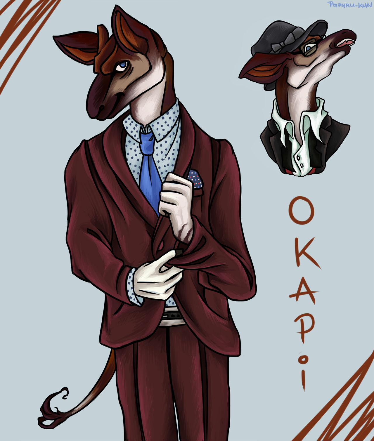 Stylish Okapi by Papuru-kun on DeviantArt