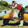 Haruko and Her Yellow Vespa