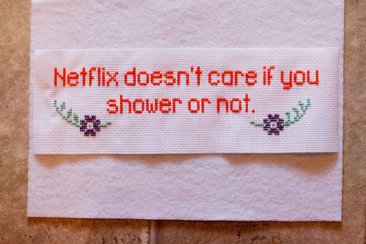 Staying In Cross Stitch