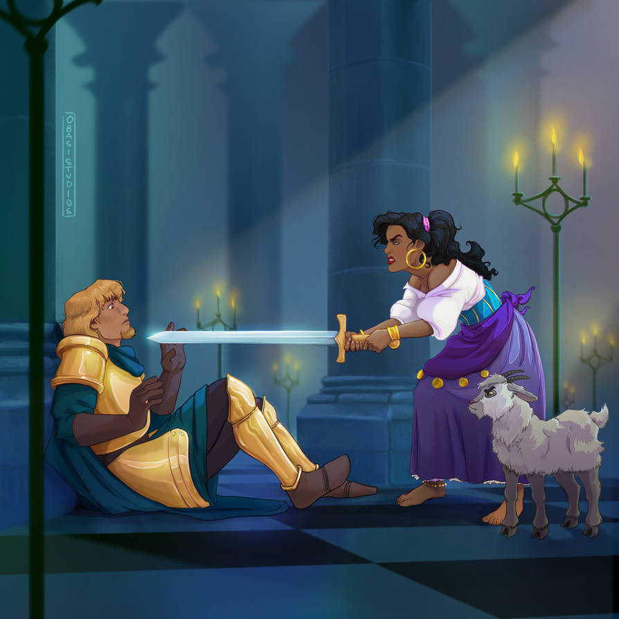 Phoebus x Esmeralda | The-Hunchback-of-Notre-Dame by ObasiArt on DeviantArt