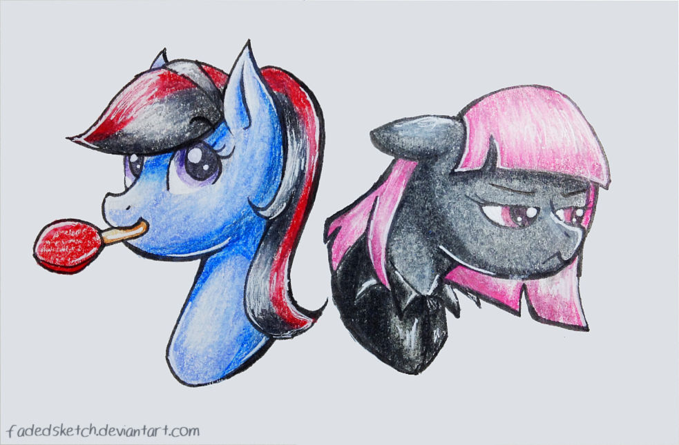 Shotsie and PottyMouth by FadedSketch