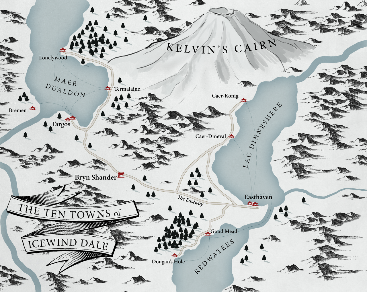Icewind Dale Map by UbiquitousUK on DeviantArt