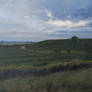 Oxfordshire fields in twilight