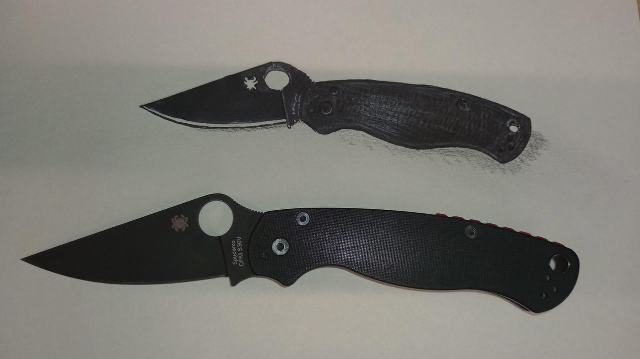 Spyderco paramilitary 2 by pyramidrus on DeviantArt