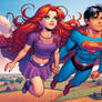 Superboy and Starfire: Fly over Kansas