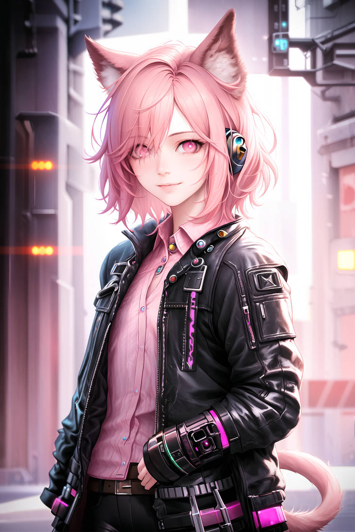 Cyberpunk Catgirl By Pawspite On DeviantArt cyberpunk-catgirl-by-pawspite-on-deviantart