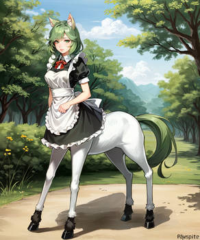 Catgirl Centaur Maid?!