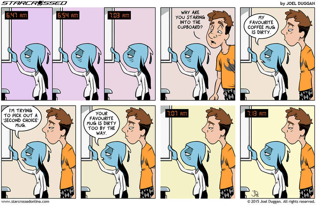 Starcrossed - Coffee Cup Conundrum by joelduggan