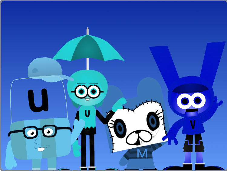 All blue characters by millian4310 on DeviantArt