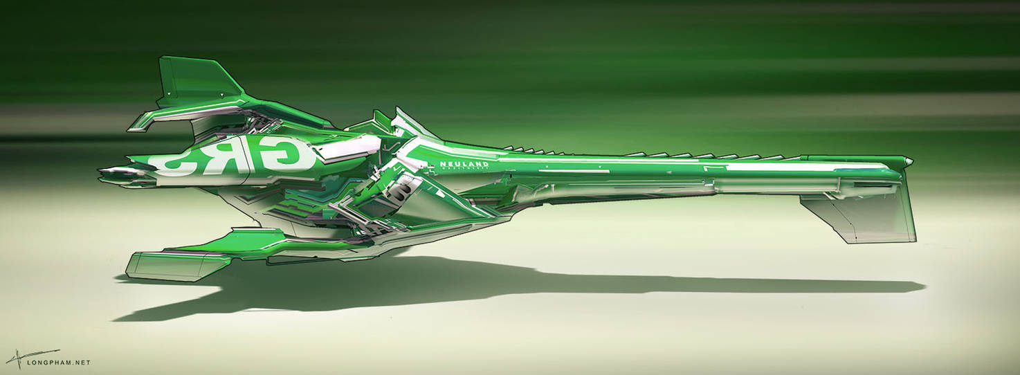 Racer ship - Green by Long-Pham on DeviantArt