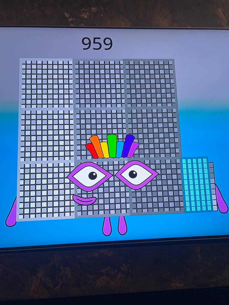 Numberblock 959 blocks by Kylevirk on DeviantArt