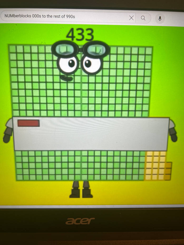 Numberblock 433 blocks by Kylevirk on DeviantArt