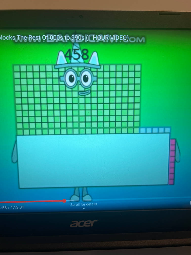 Numberblock 458 blocks by Kylevirk on DeviantArt