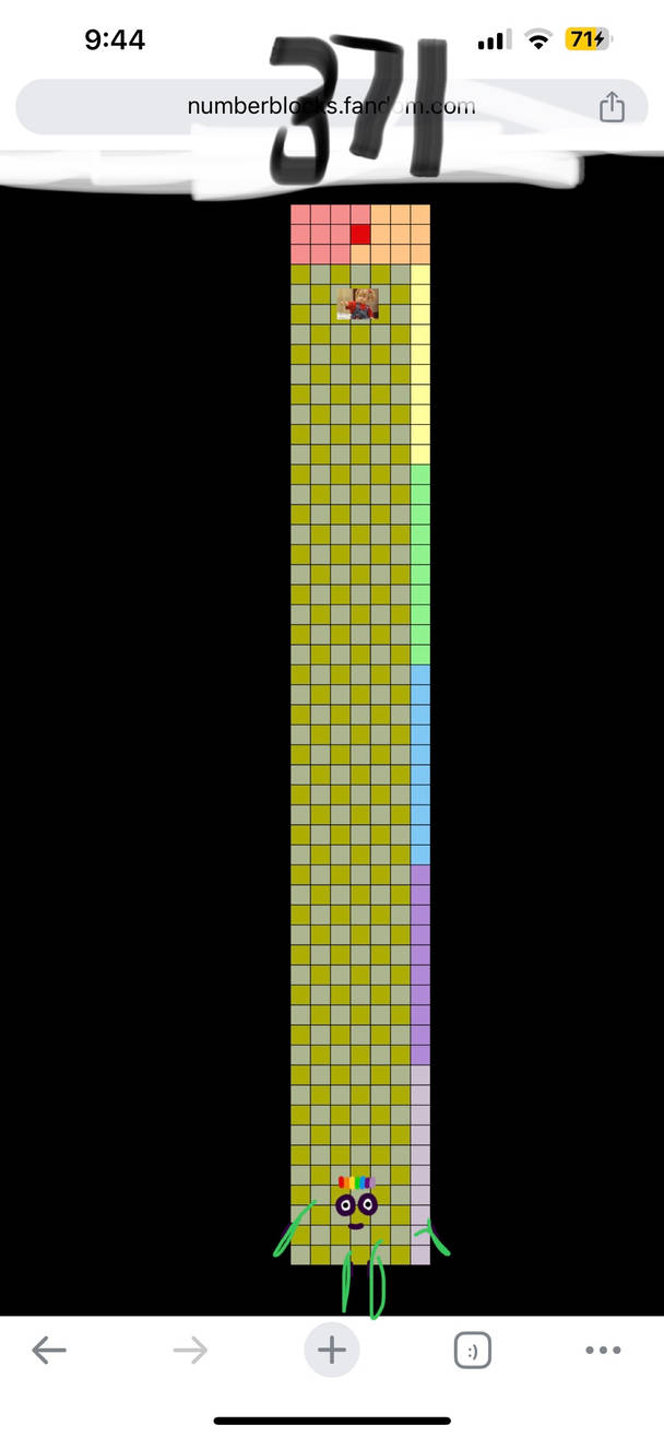 Numberblock 371 blocks by Kylevirk on DeviantArt