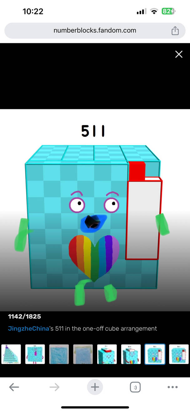 Numberblock 511 blocks by Kylevirk on DeviantArt