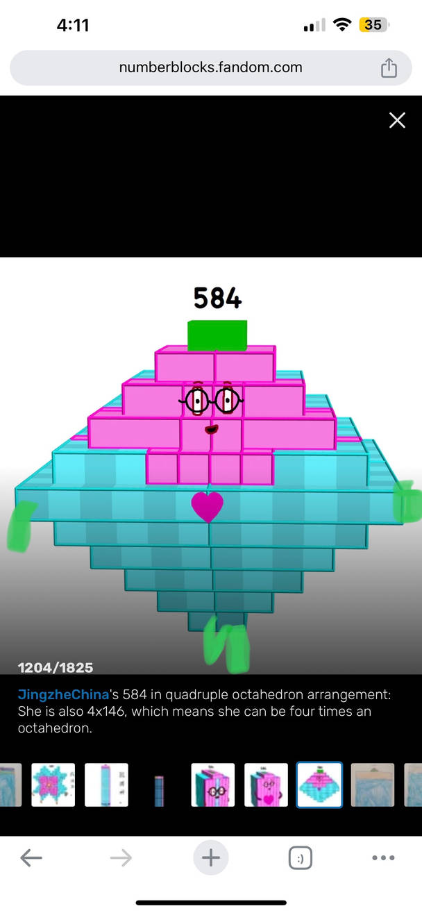 Numberblock 584 blocks by Kylevirk on DeviantArt