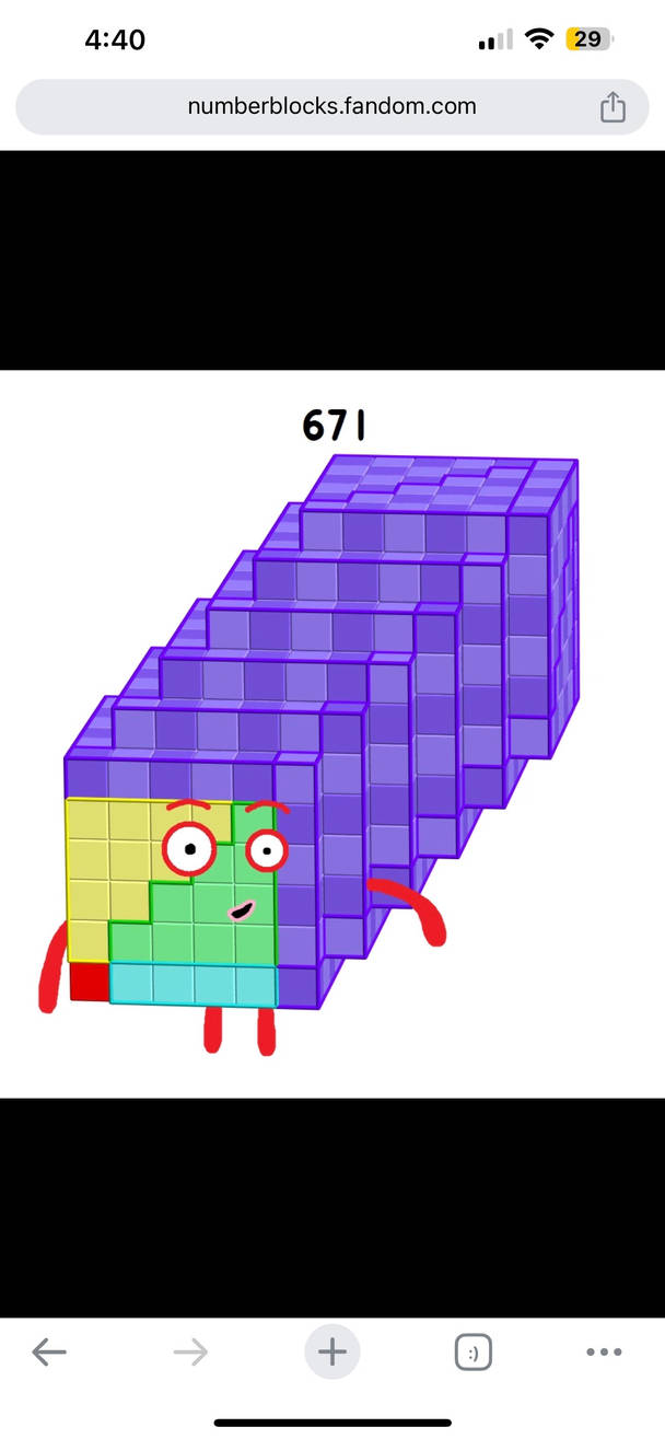 Numberblock 671 blocks by Kylevirk on DeviantArt
