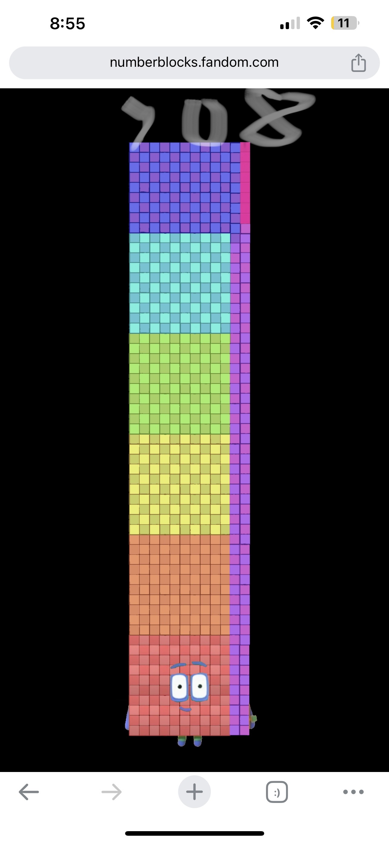 Numberblock 708 blocks by Kylevirk on DeviantArt