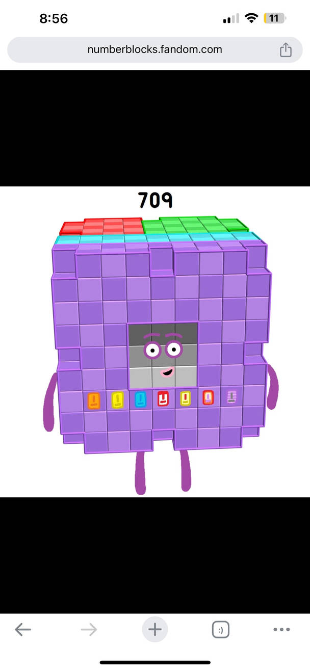 Numberblock 709 blocks by Kylevirk on DeviantArt