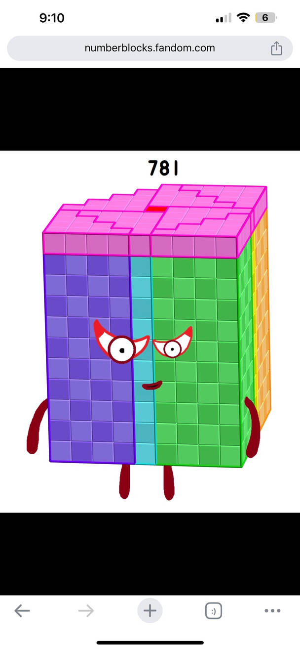Numberblock 781 blocks by Kylevirk on DeviantArt