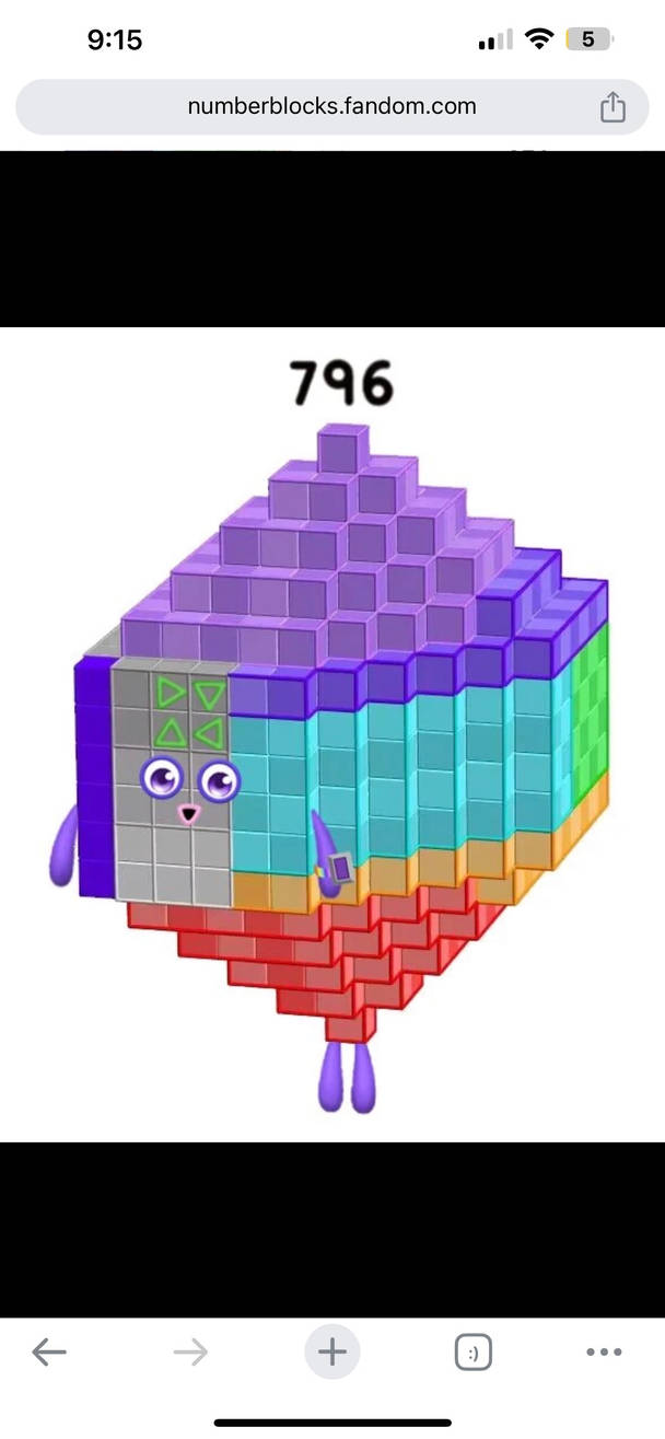 Numberblock 796 blocks by Kylevirk on DeviantArt