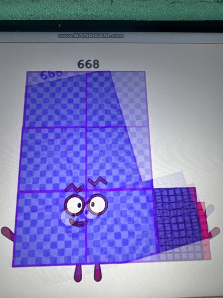 Colorblock 669 Numberblock 669 blocks by Kylevirk on DeviantArt