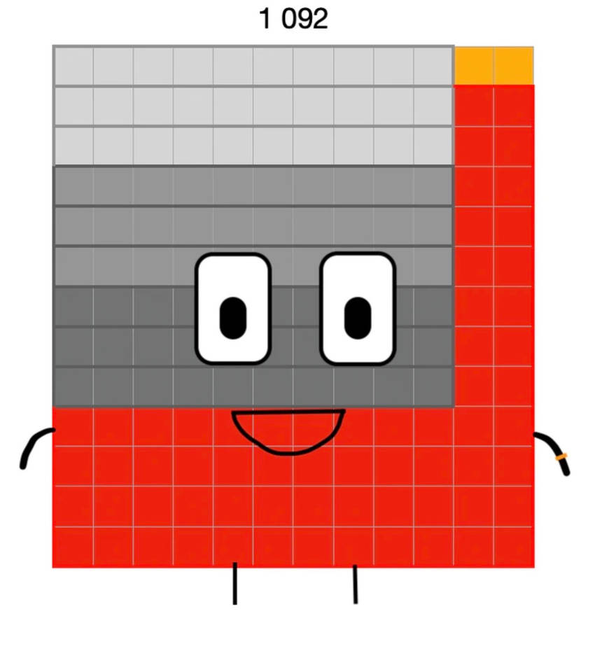 Numberblock 1092 blocks by Kylevirk on DeviantArt