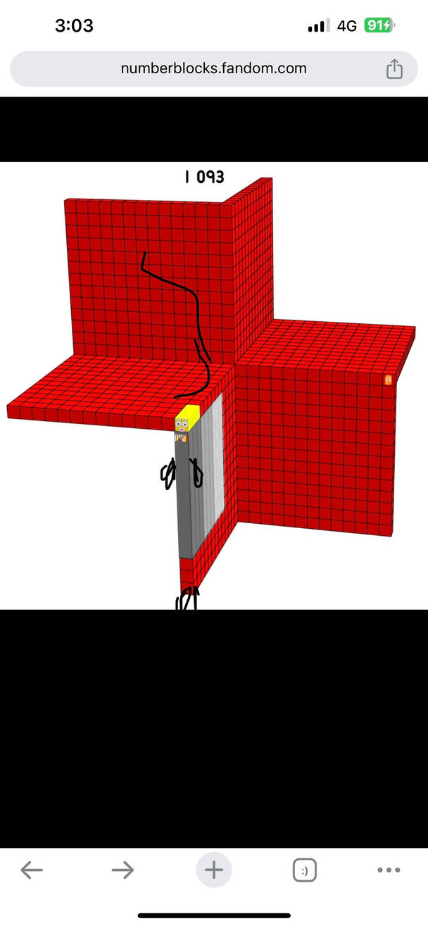 Numberblock 1093 blocks by Kylevirk on DeviantArt