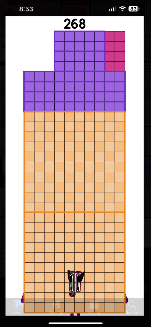 Numberblock 268 blocks by Kylevirk on DeviantArt