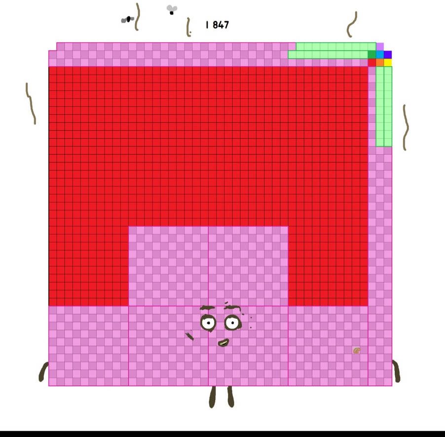 Numberblock 1847 blocks by Kylevirk on DeviantArt