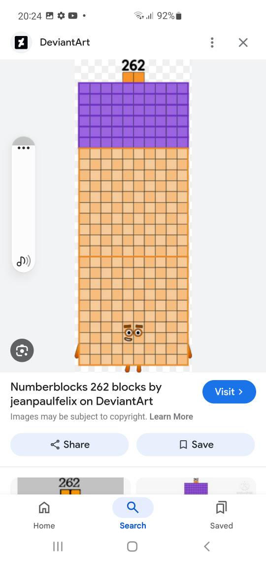 Numberblock 262 blocks by Kylevirk on DeviantArt